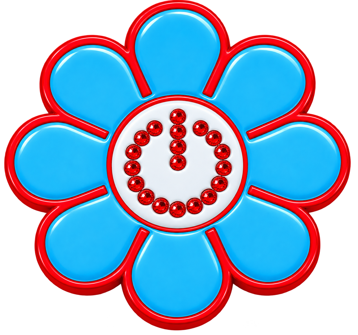 Hippie Flower Power Crystal Ball Marker & Hat Clip by ReadyGOLF