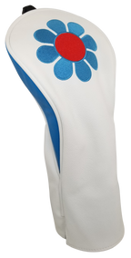 ReadyGolf: Embroidered Fairway Headcover - Flower Child (Blue)