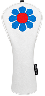 ReadyGolf: Embroidered Fairway Headcover - Flower Child (Blue)