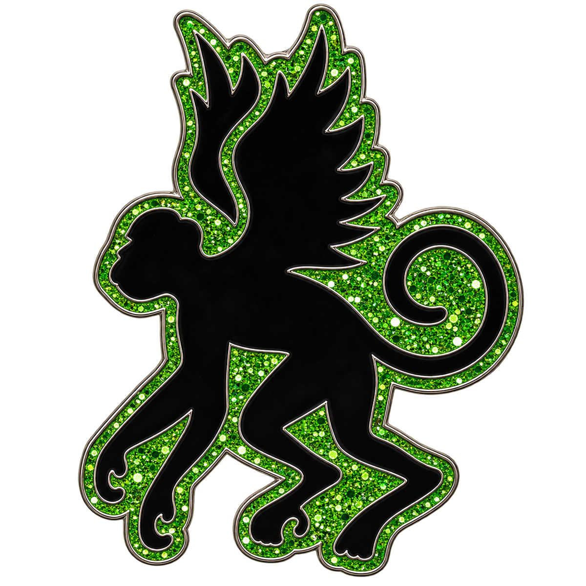 Flying Monkey Glitter Ball Marker & Hat Clip by ReadyGOLF