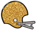 Football Helmet Glitter Ball Marker & Hat Clip by ReadyGOLF