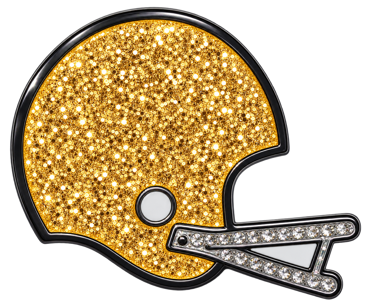 Football Helmet Glitter Ball Marker & Hat Clip by ReadyGOLF