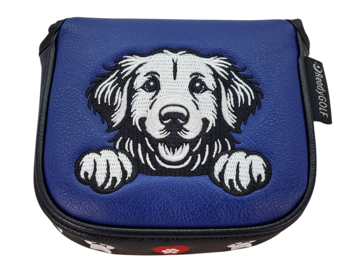 Golden Retriever Embroidered Putter Cover by ReadyGOLF  -  Mallet