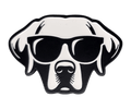 Good Boy - Black Labrador with Sunglasses Golf Ball Marker with Hat Clip