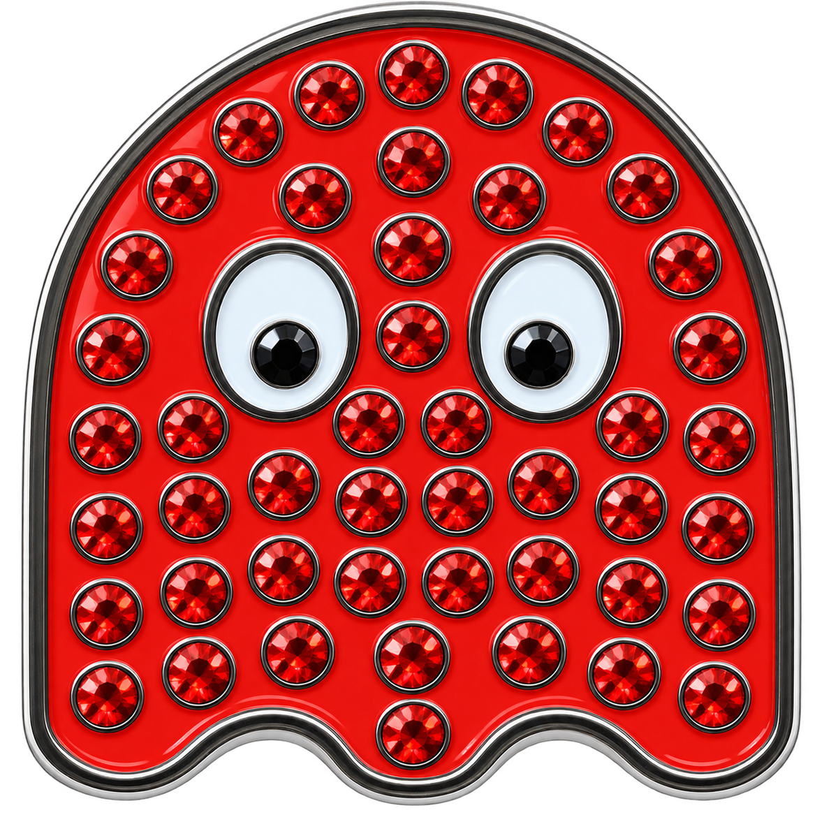 Arcade Red Ghost Crystal Ball Marker & Hat Clip by ReadyGOLF