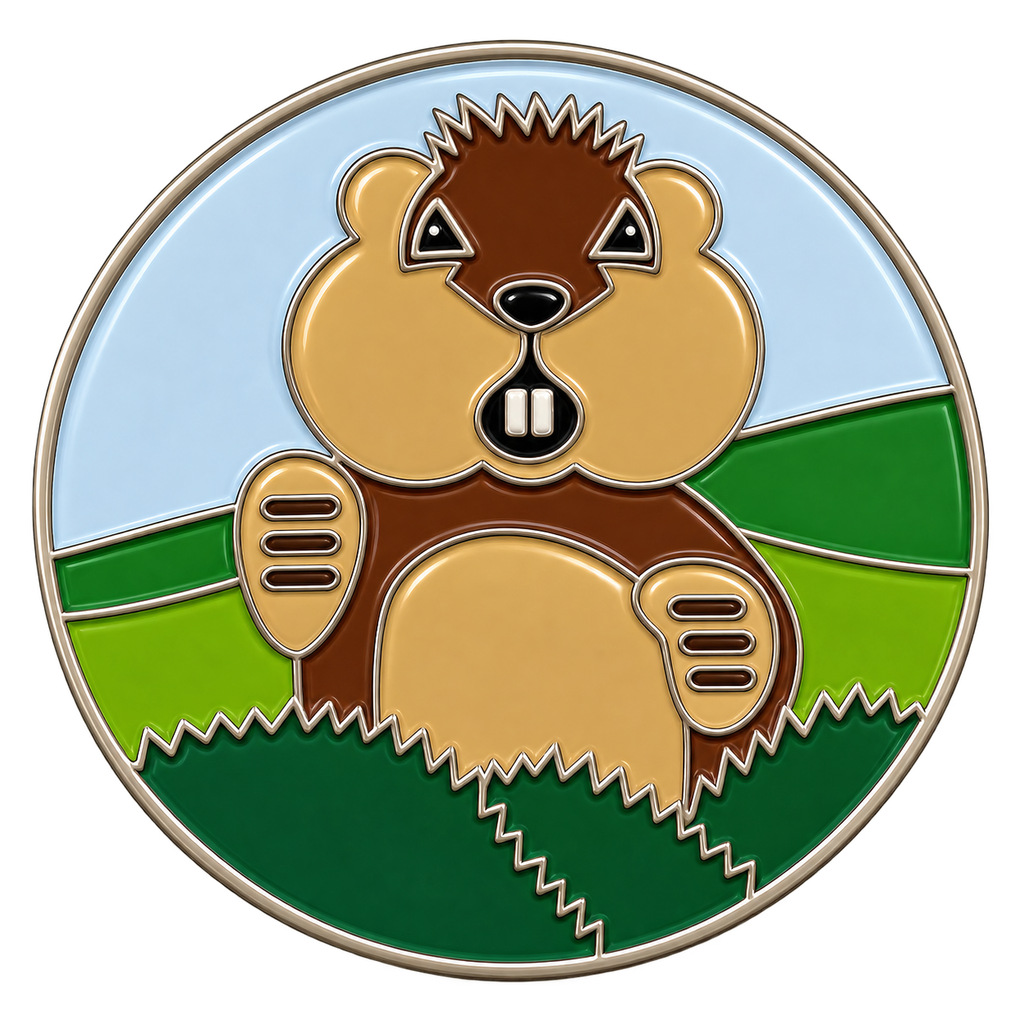 Dancing Gopher Golf Ball Marker & Hat Clip by ReadyGOLF