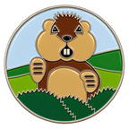 Dancing Gopher Golf Ball Marker & Hat Clip by ReadyGOLF