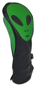 Green Alien Embroidered Driver Headcover by ReadyGOLF