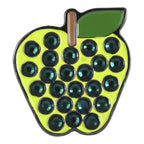 Green Apple Ball Marker & Hat Clip with Crystals by ReadyGOLF