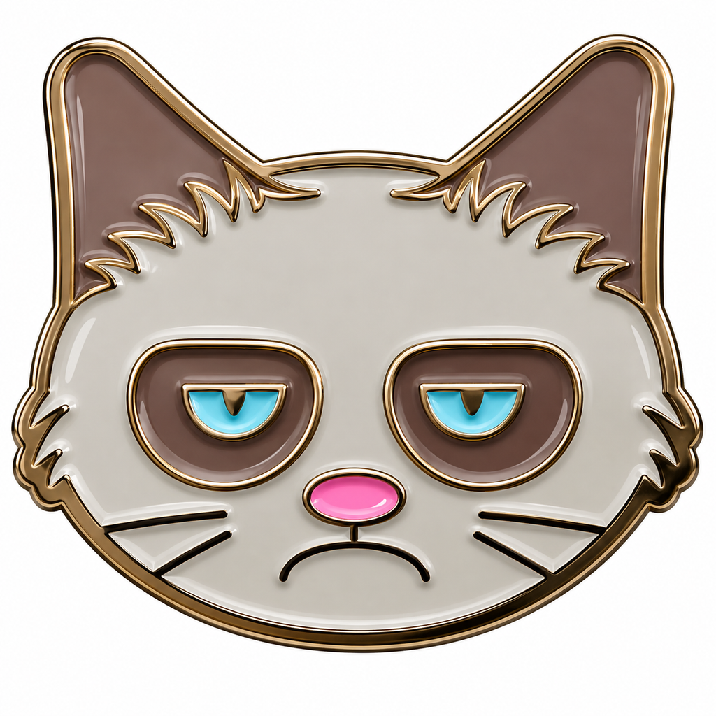 Grumpy Cat Ball Marker & Hat Clip by ReadyGOLF