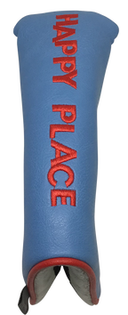 Happy Place Embroidered Putter Cover - Blade by ReadyGOLF