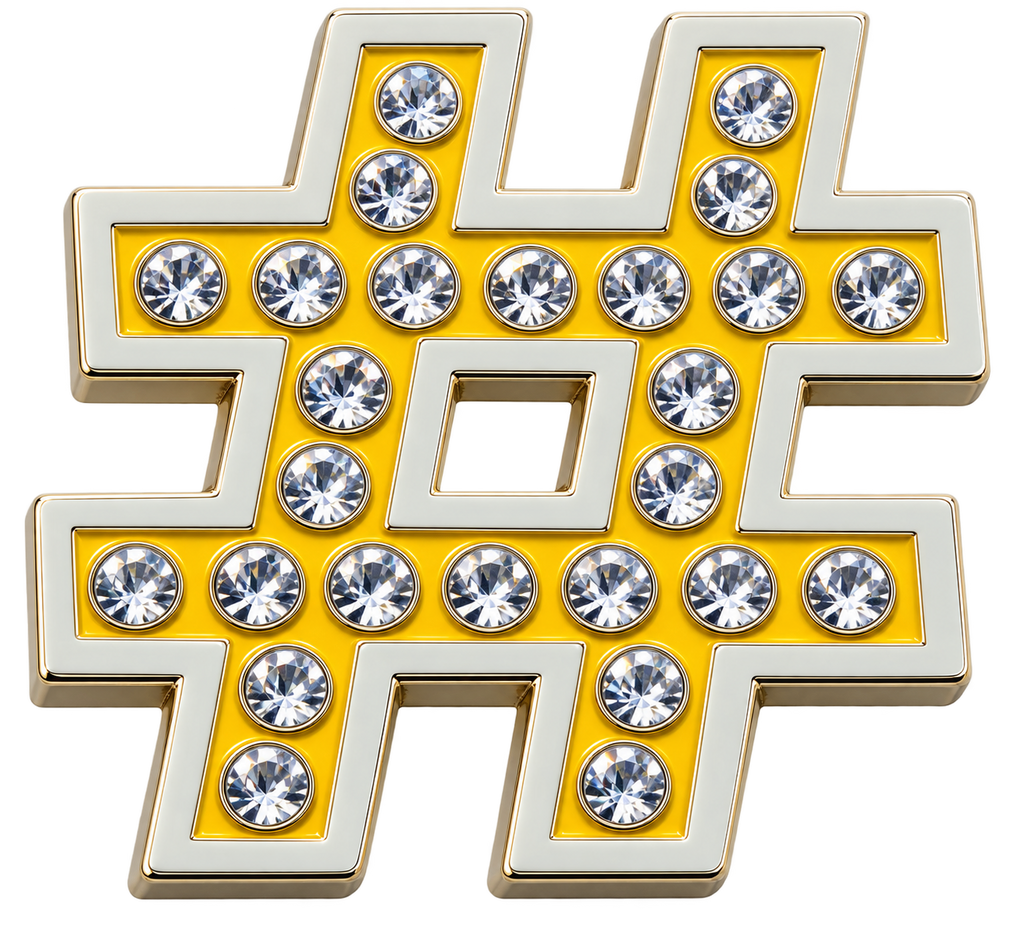 Hashtag Crystal Ball Marker & Hat Clip by ReadyGOLF