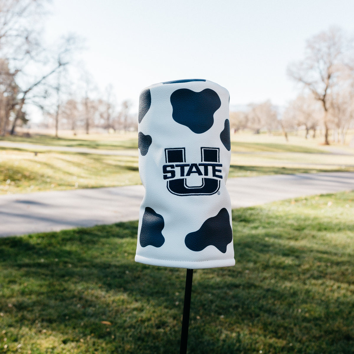 Letterman Golf Blue Cow Utah State Driver Headcover