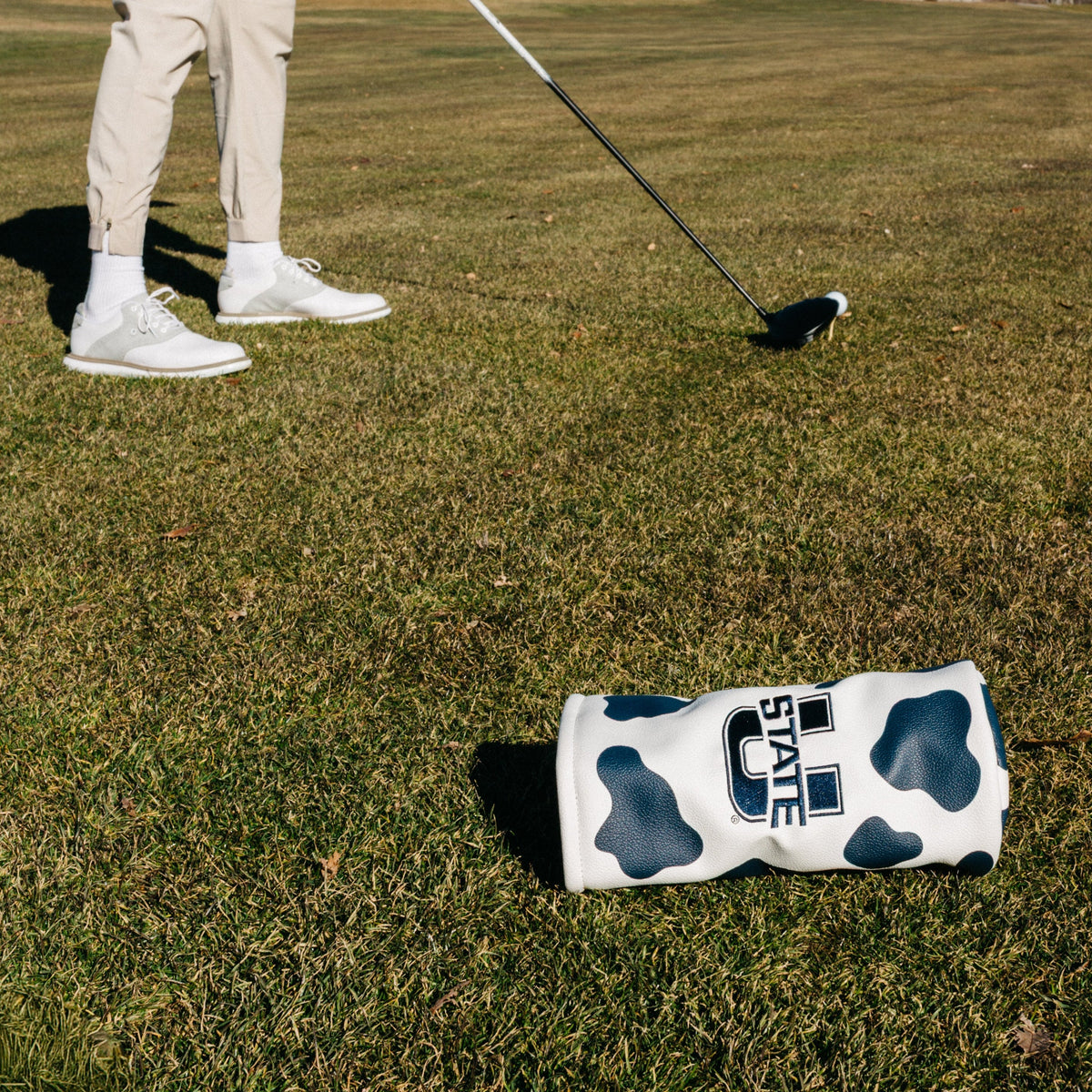 Letterman Golf Blue Cow Utah State Driver Headcover