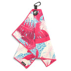 Logie Joe's Golf Elephant Meets Flamingo Magnetic Golf Towel