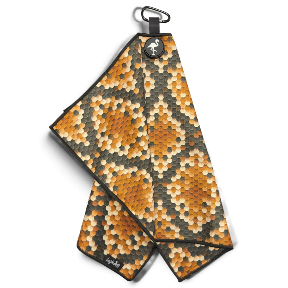 Logie Joe's Golf Snake Skin Magnetic Golf Towel