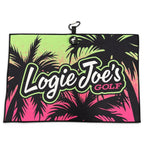 Logie Joe's Golf Neon Palms Magnetic Golf Towel