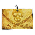 Logie Joe's Golf Pirate Skull Magnetic Golf Towel
