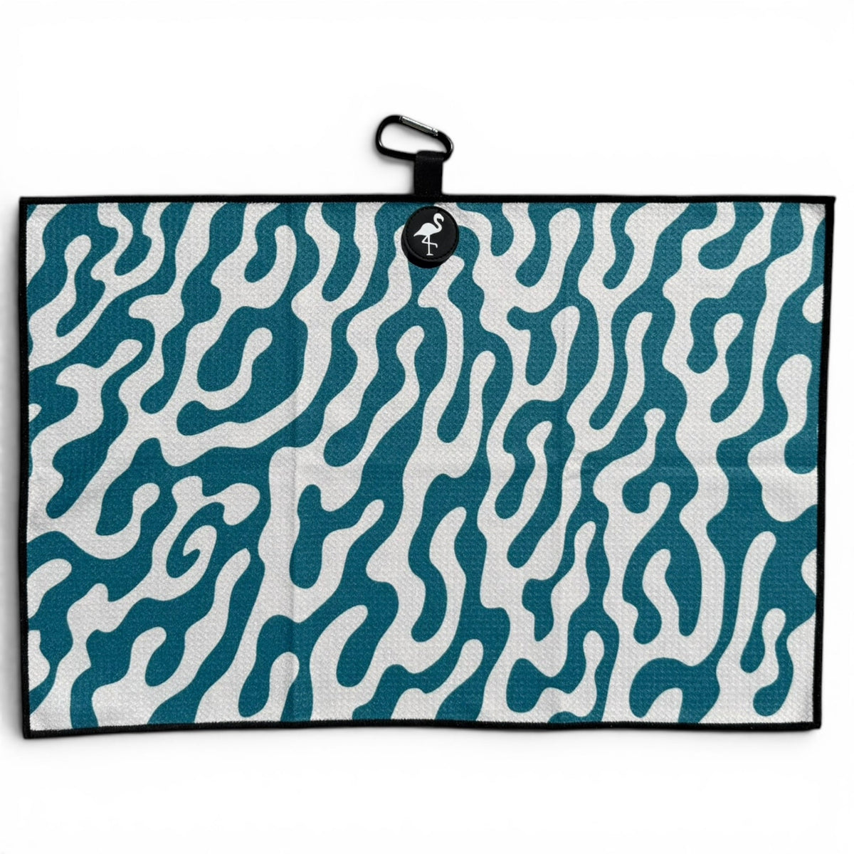 Logie Joe's Golf Coral Bloom Magnetic Golf Towel