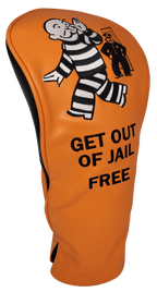 Get Out of Jail Free Embroidered Driver Headcover by ReadyGOLF