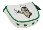 Marijuana Joint Embroidered Putter Cover - Mallet by ReadyGOLF