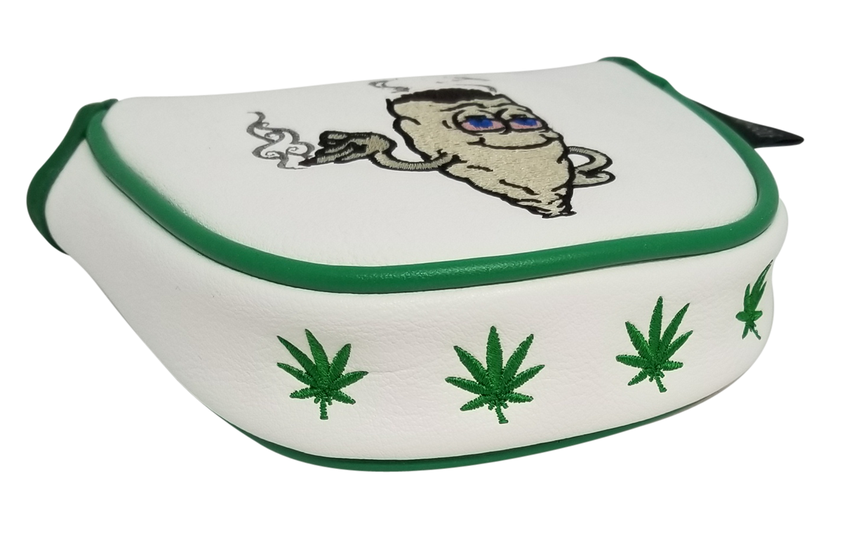 Marijuana Joint Embroidered Putter Cover - Mallet by ReadyGOLF