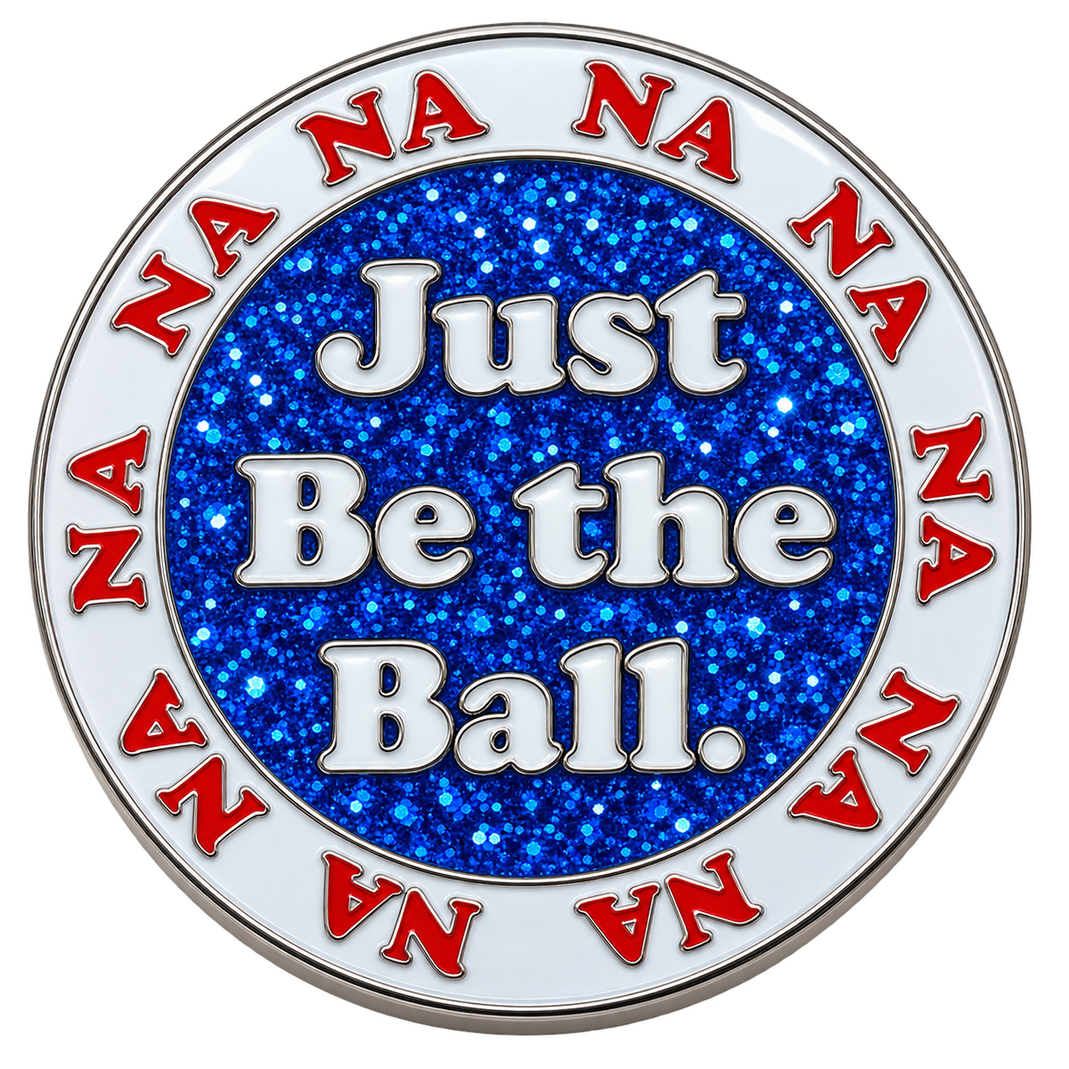 Just Be The Ball Golf Ball Marker & Hat Clip by ReadyGOLF