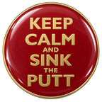 Keep Calm and Sink The Putt Ball Marker & Hat Clip by ReadyGOLF