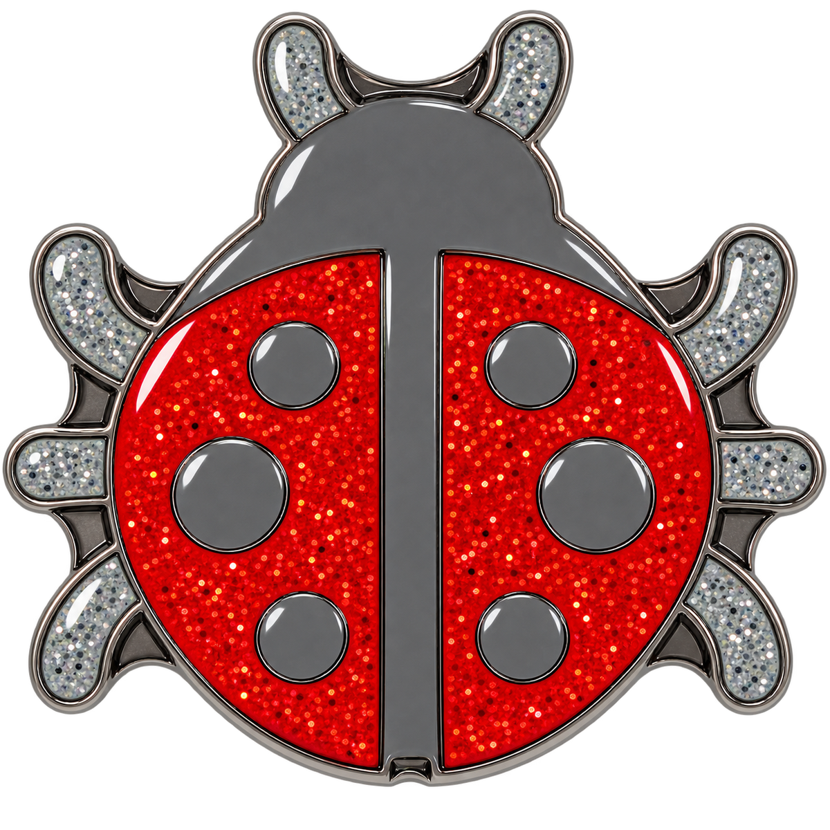 Ladybug Glitter Ball Marker & Hat Clip by ReadyGOLF