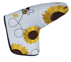 Let It Bee Embroidered Blade Putter Cover by ReadyGOLF