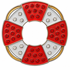 Lifesaver Crystal Ball Marker & Hat Clip by ReadyGOLF
