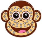 Monkey Crystal Ball Marker & Hat Clip by ReadyGOLF