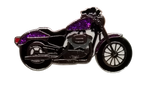 Motorcycle Ball Marker & Hat Clip with Glitter by ReadyGOLF