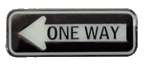 One Way Sign Ball Marker & Hat Clip by ReadyGOLF