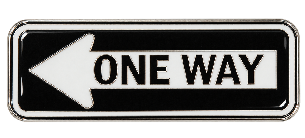 One Way Sign Ball Marker & Hat Clip by ReadyGOLF