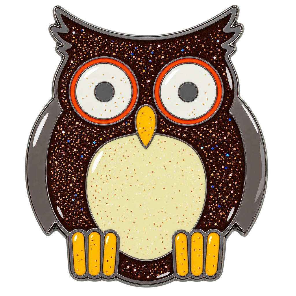 Owl Glitter Ball Marker & Hat Clip by ReadyGOLF