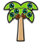 Palm Tree Ball Marker & Hat Clip with Crystals by ReadyGOLF