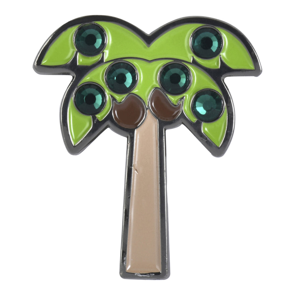 Palm Tree Ball Marker & Hat Clip with Crystals by ReadyGOLF