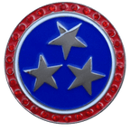 Patriotic Stars Crystal Ball Marker & Hat Clip by ReadyGOLF