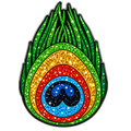 Peacock Feather Glitter Ball Marker & Hat Clip by ReadyGOLF