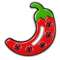Chili Pepper Ball Marker & Hat Clip with Crystals by ReadyGOLF