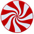 Peppermint Candy Ball Marker & Hat Clip by ReadyGOLF