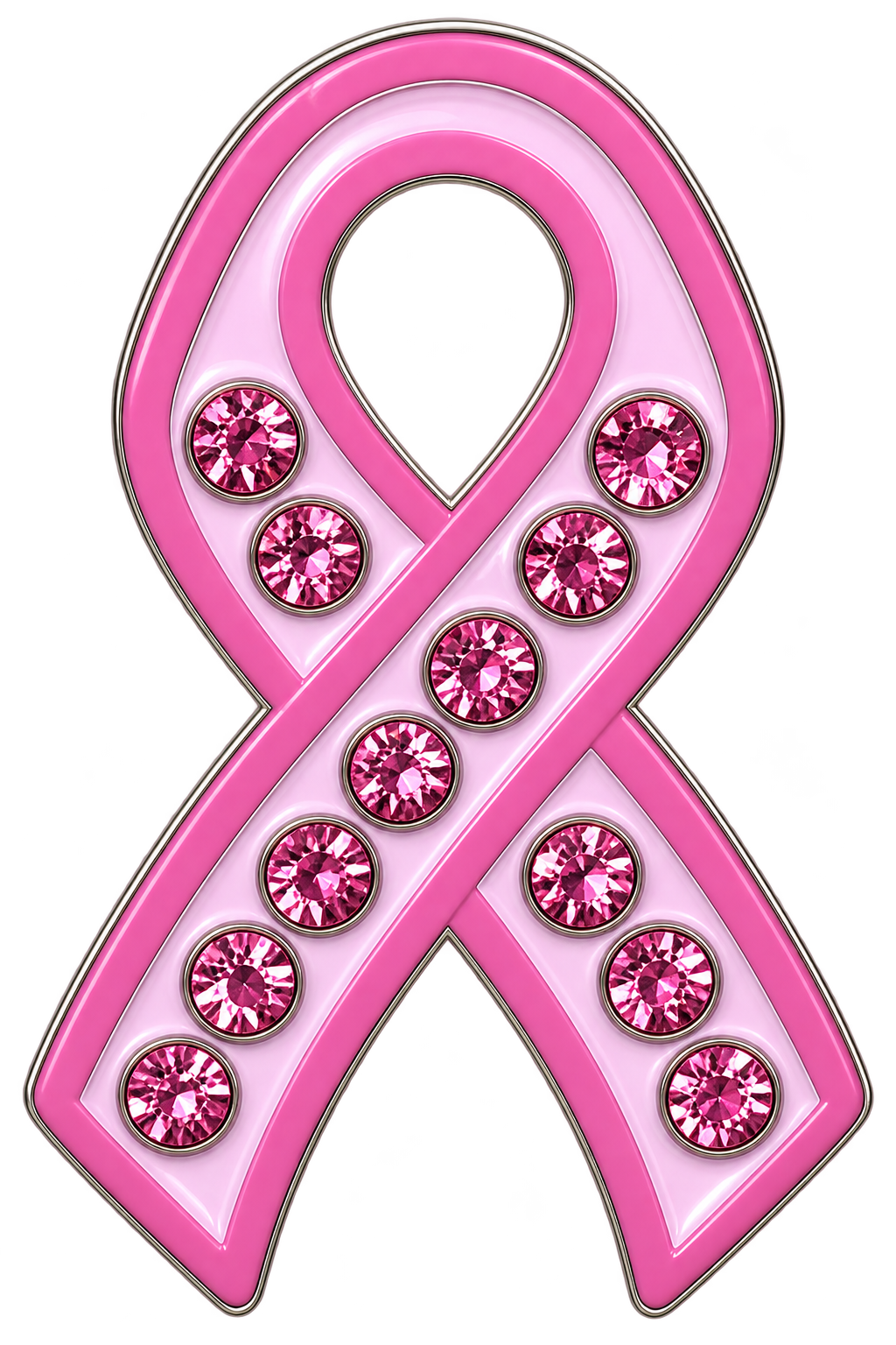 Pink Ribbon Crystal Ball Marker & Hat Clip by ReadyGOLF