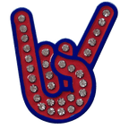 Rock On Hand Gesture Crystal Ball Marker &amp; Hat Clip by ReadyGOLF