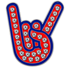 Rock On Hand Gesture Crystal Ball Marker &amp; Hat Clip by ReadyGOLF