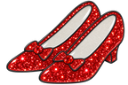 Ruby Slippers Glitter Ball Marker &  Hat Clip by ReadyGOLF