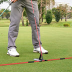 Golf Swing Alignment Rod & Practice Plate Angle Adjustment Aid