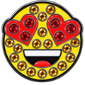 Emoji Smiling Face With Heart-Eyes Ball Marker & Hat Clip with Crystals by ReadyGOLF