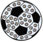 Soccer Ball Crystal Ball Marker & Hat Clip by ReadyGOLF