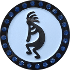 Southwest Kokopelli Crystal Ball Marker & Hat Clip by ReadyGOLF